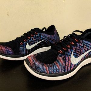 Men Nike Free 4.0 Flyknit Dark Obsidian 10
